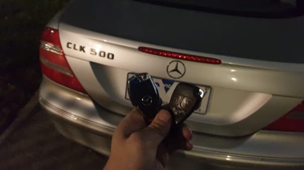 mercedes clk500 2009 remote key image