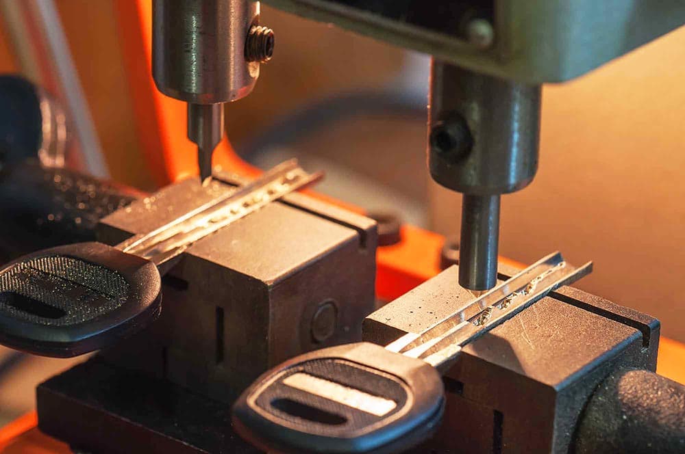 Car key in machine image