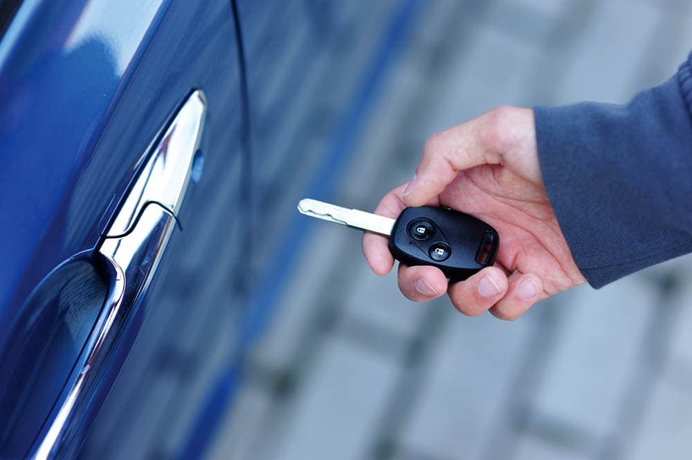 Remote key in hand image